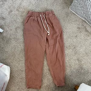 Henly boutique paper bag waist pants. Salmon color